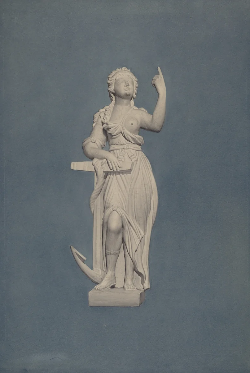 Architectural Carving "Hope" by John W. Kelleher, index of american design, 1939