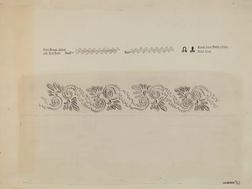 Dress (detail) by Irene M. Burge, index of american design, 1937