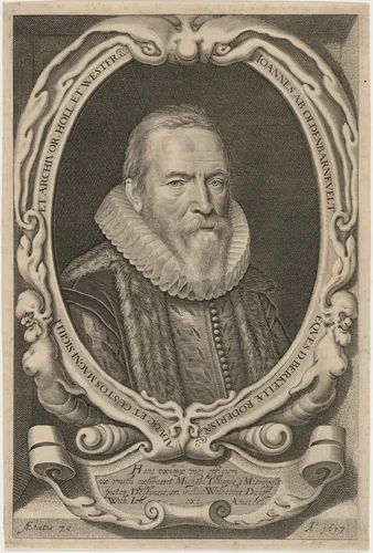 Johan van Oldenbarneveldt by Willem Jacobsz Delff, print, 1617