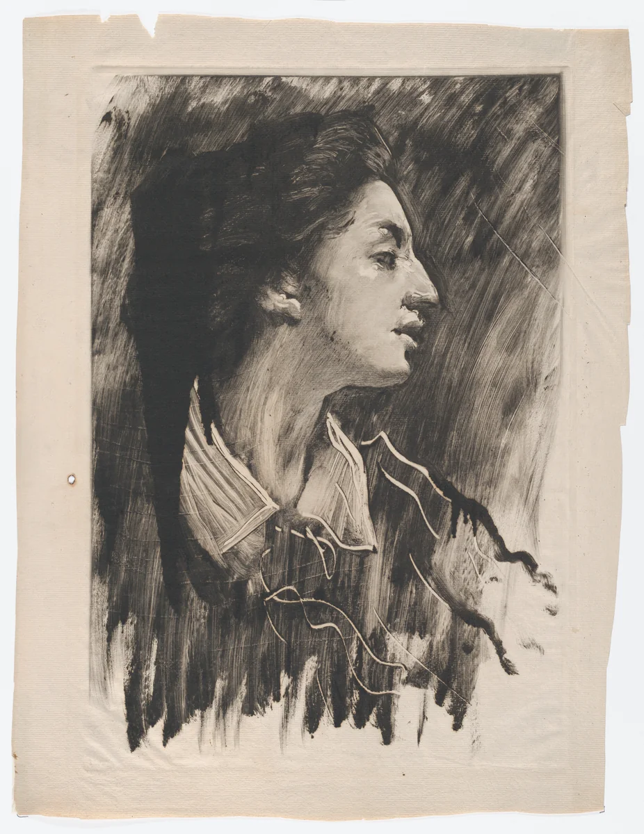 Elizabeth Alexander by John White Alexander, print, 1876-1886