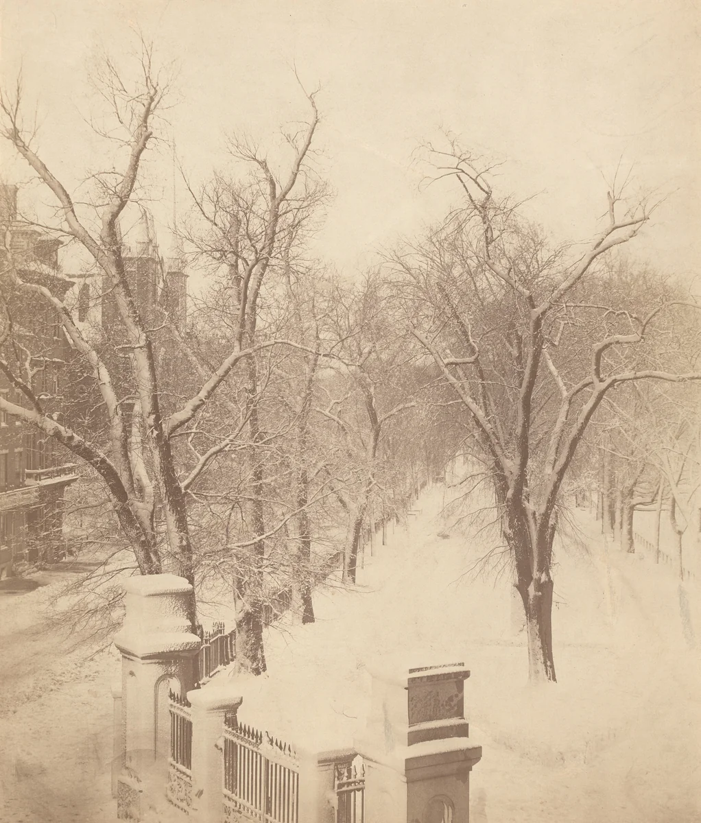 Boston Common Snow Scene by Josiah Johnson Hawes, photograph, 1850-1859