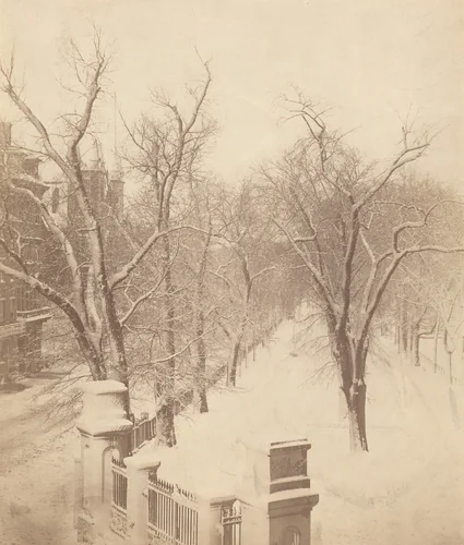 Boston Common Snow Scene by Josiah Johnson Hawes, photograph, 1850-1859