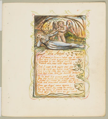 Songs of Experience: The Angel by William Blake, print, 1794-1825