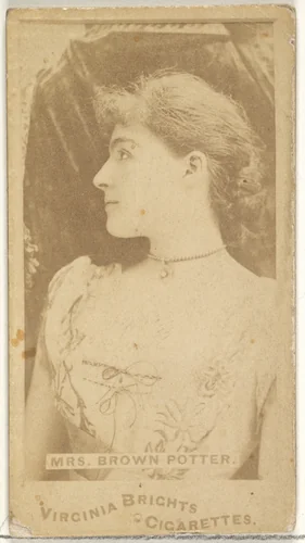 Mrs. Brown Potter, from the Actors and Actresses series (N45, Type 1) for Virginia Brights Cigarettes by Allen & Ginter, photograph, 1885-1891