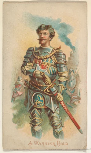 A Warrior Bold, from the Illustrated Songs series (N116) issued by W. Duke, Sons & Co. to promote Honest Long Cut Tobacco by W. Duke, Sons & Co., print, 1893