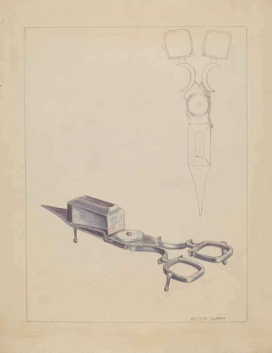 Snuffer by Hester Duany, index of american design, 1936