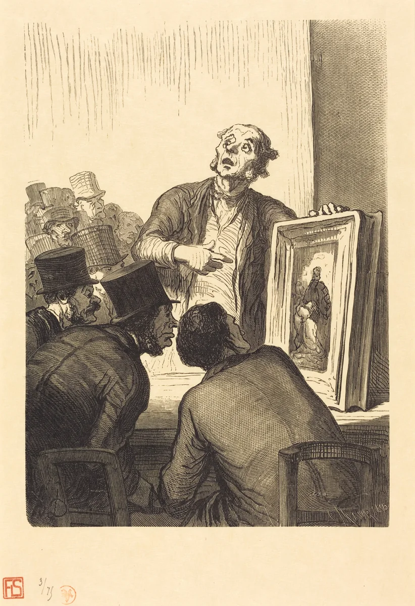 L'Hotel des Commissaires-priseurs: L'Expert by Charles Maurand; Honoré Daumier, portfolio, 1863
