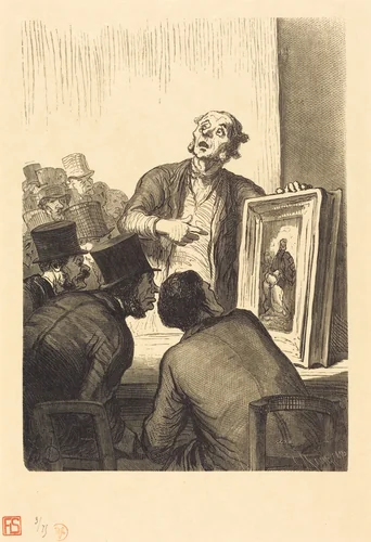 L'Hotel des Commissaires-priseurs: L'Expert by Charles Maurand; Honoré Daumier, portfolio, 1863