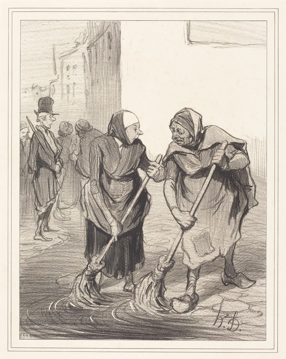 Dites donc, mame Giboulard... by Honoré Daumier, print, 1843