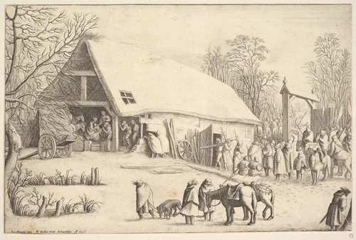 Adoration of the Kings by Wenceslaus Hollar, print, 1646