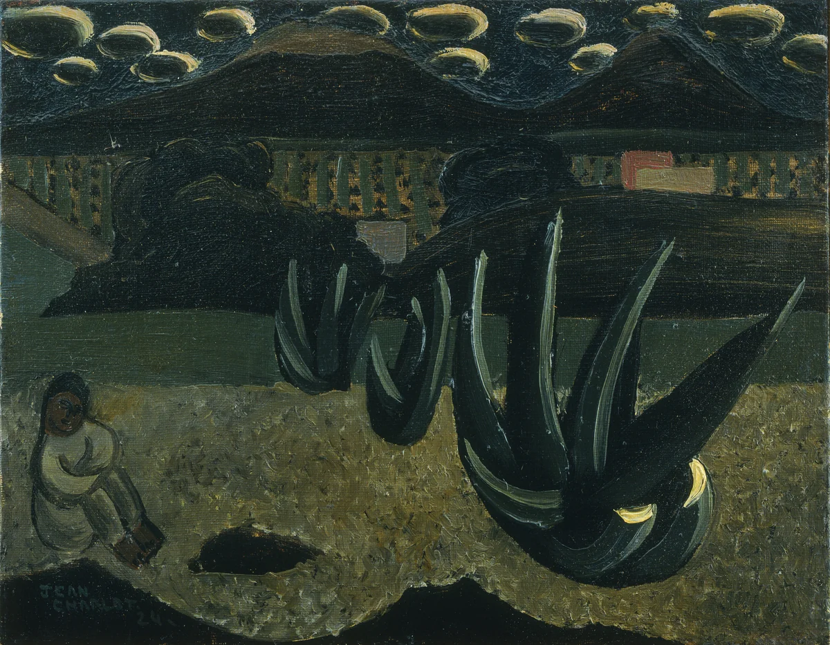 Landscape, Milpa Alta by Jean Charlot, painting, 1924