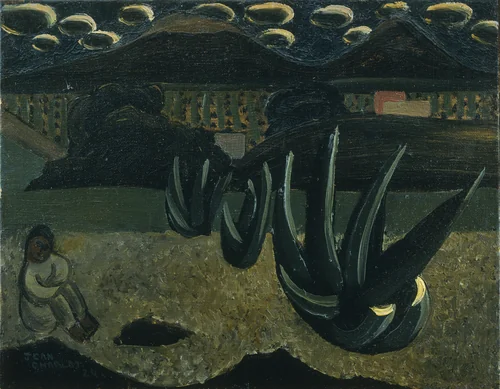 Landscape, Milpa Alta by Jean Charlot, painting, 1924