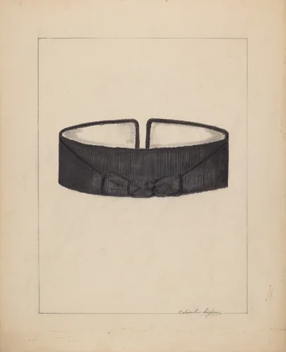 Cravat by Columbus Simpson, index of american design, 1937