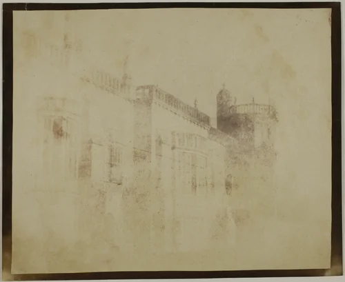 Lacock Abbey, South Front Towards Sharington's Tower by William Henry Fox Talbot, photograph, 1840