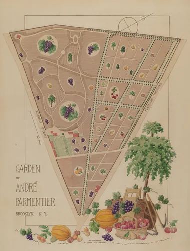 Andre Parmentier Garden by William Merklin; Helen Miller, index of american design, 1936