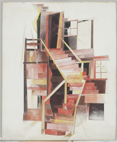 Stairs, Provincetown by Charles Demuth, drawing, 1920