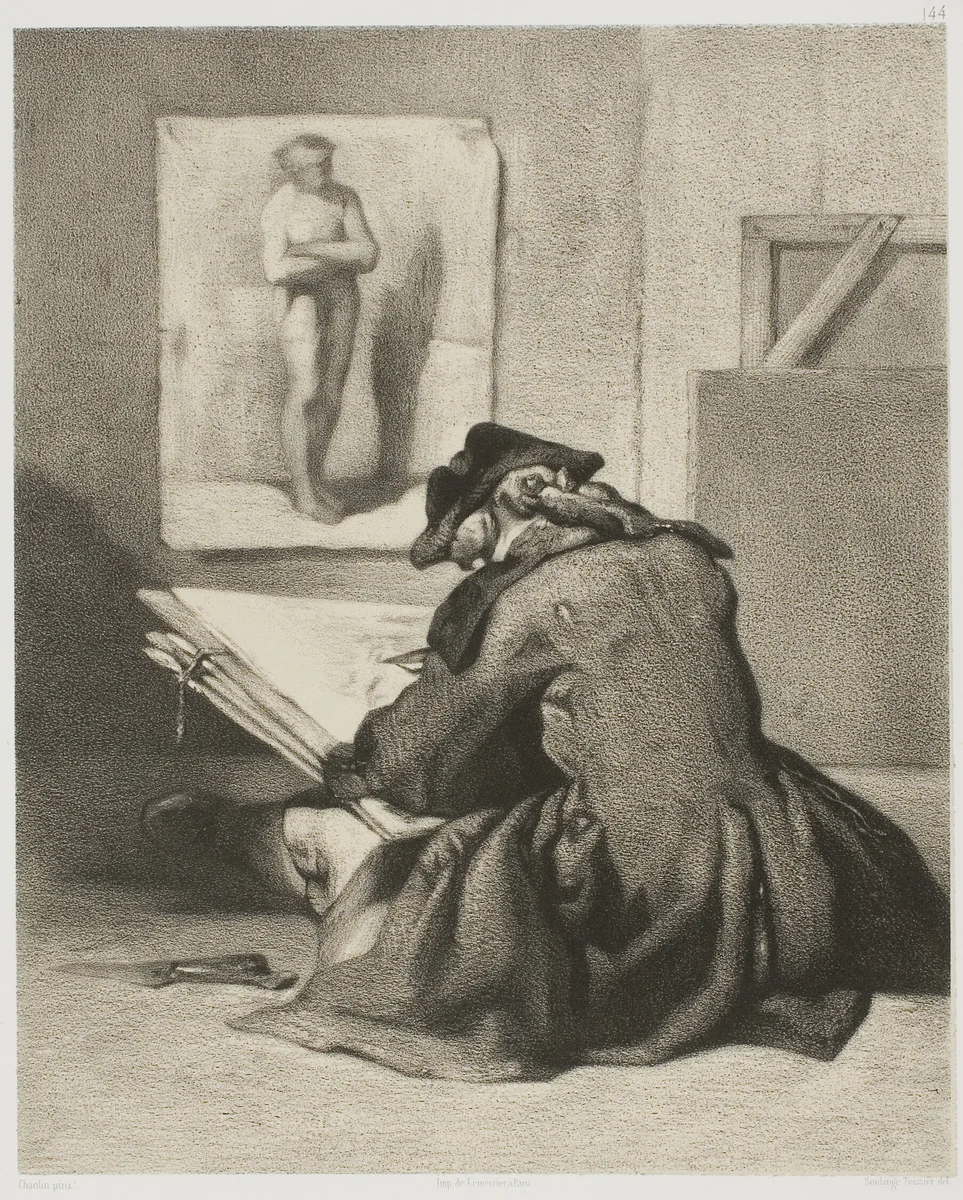 Unknown by Louis Emmanuel Soulange-Teissier
Jean Baptiste Siméon Chardin, print, 1834-1898