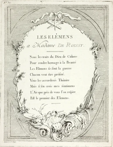 Frontispiece, from Élements by Ange Laurent de La Live de Jully, print, 1745-1779