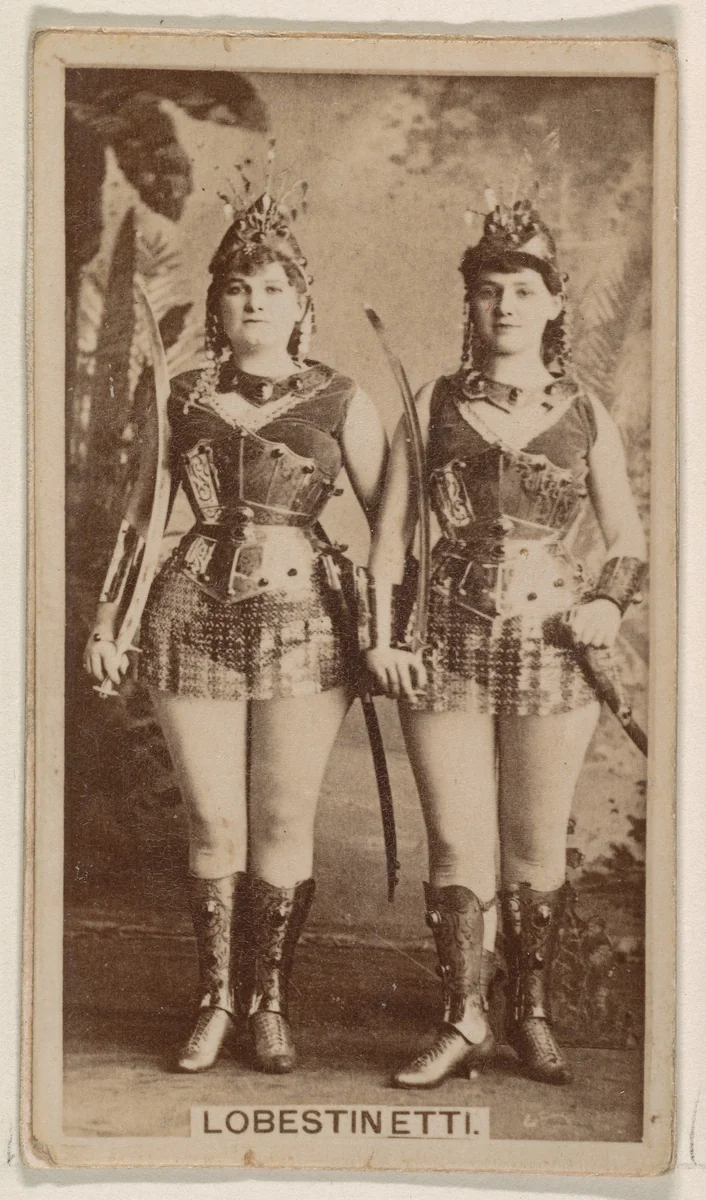 Lobestinetti, from the Actresses series (N245) issued by Kinney Brothers to promote Sweet Caporal Cigarettes by Kinney Brothers Tobacco Company, photograph, 1890