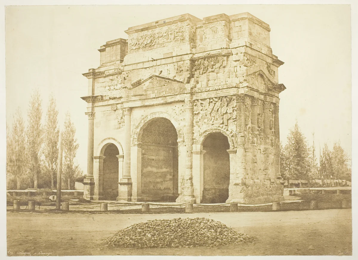 Arc Antique a Orange by Édouard Baldus, photograph, 1853