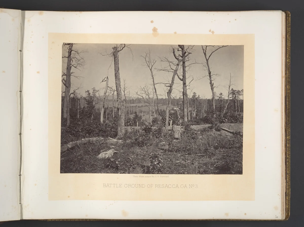 Battle Ground of Resacca, Georgia No. 3 by George N. Barnard, photograph, 1860-1869
