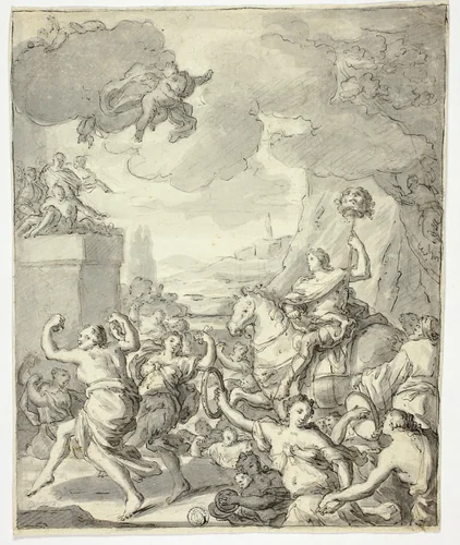 Triumph of David by Unknown Artist, drawing, 1800-1899