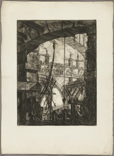 The Grand Piazza, plate 4 from Imaginary Prisons by Giovanni Battista Piranesi, print, 1761