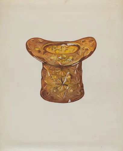 Amber Glass Hat by Katherine Hastings, index of american design, 1936
