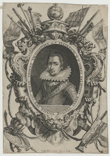 Frederick V, Elector Palatine, King of Bohemia by Crispijn van de Passe I, print, 1565-1637