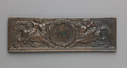 Front panel of a writing box (decorated with centaurs and nymphs) by Severo Calzetta da Ravenna, other, 1500-1600