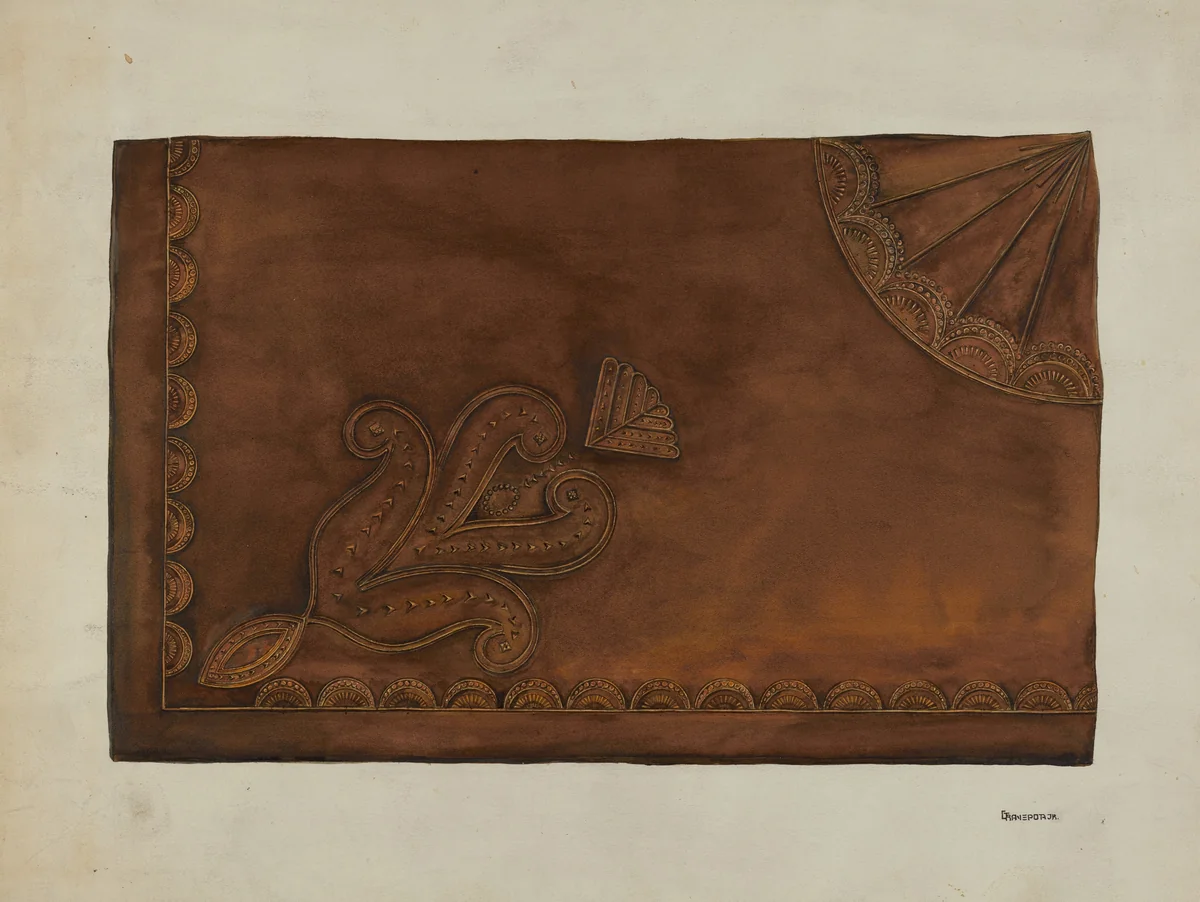 Leather Seat by Gerald Transpota, index of american design, 1939