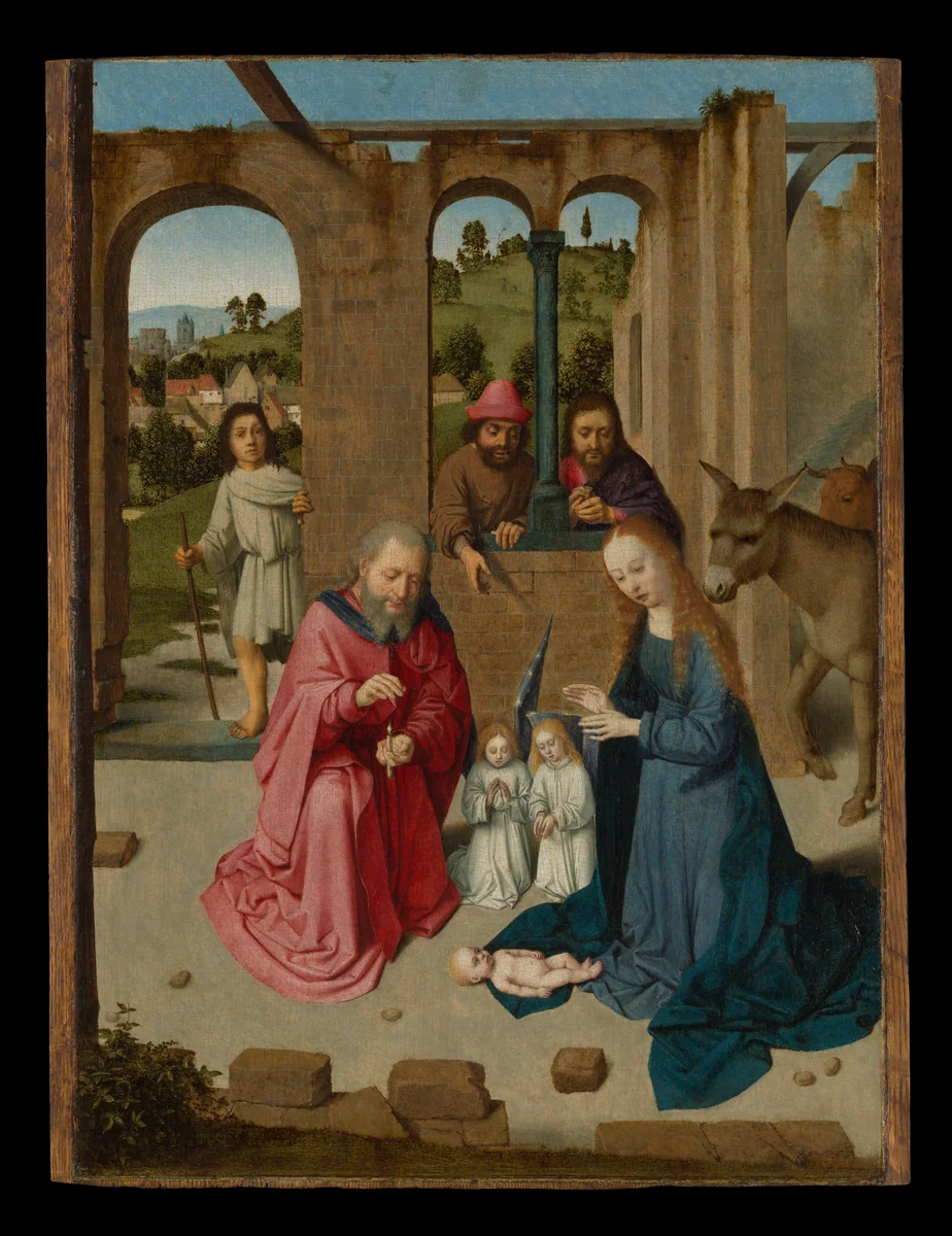 The Nativity by Gerard David, painting, 1480-1483