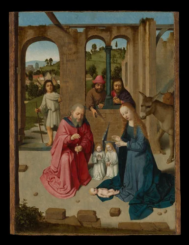 The Nativity by Gerard David, painting, 1480-1483