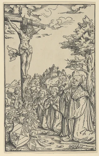 Book-Plate of Christoph Scheurl by Lucas Cranach the Younger, print, 1535-1599