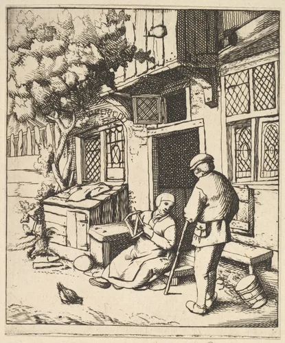The Winder by Adriaen van Ostade, print, 1610-1685