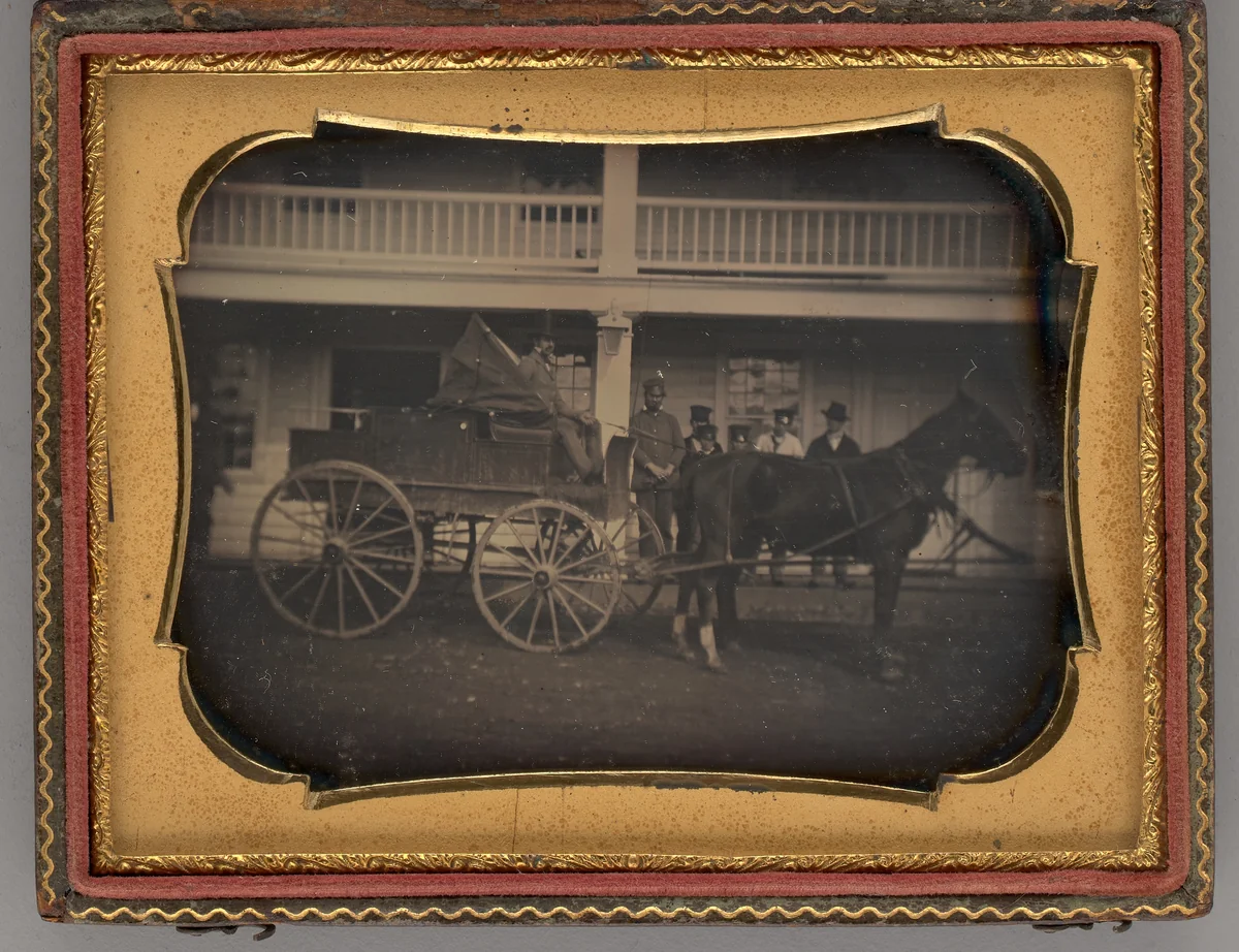 Untitled (Horse-Drawn Carriage) by Unknown maker, other, 1852