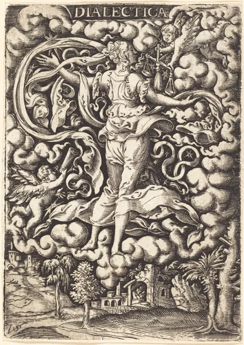 Dialectica (Dialectics) by Virgil Solis, print, 1514-1562