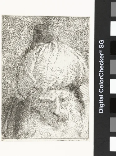 Turkse man met tulband by Giovanni Domenico Tiepolo, print, 1771-1774
