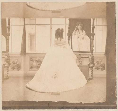 [Countess de Castiglione as Elvira at the Cheval Glass] by Pierre-Louis Pierson, photograph, 1861-1867