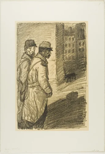 Errant dogs by Théophile Alexandre Steinlen, print, 1915