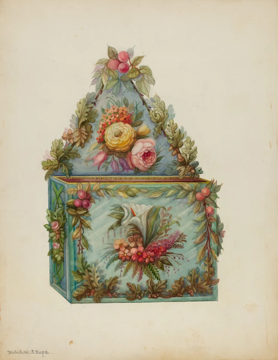 Wall Pocket by Nicholas Zupa, index of american design, 1939