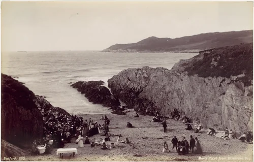 Morte Point from Barraoane Bay by Francis Bedford, photograph, 1870-1879