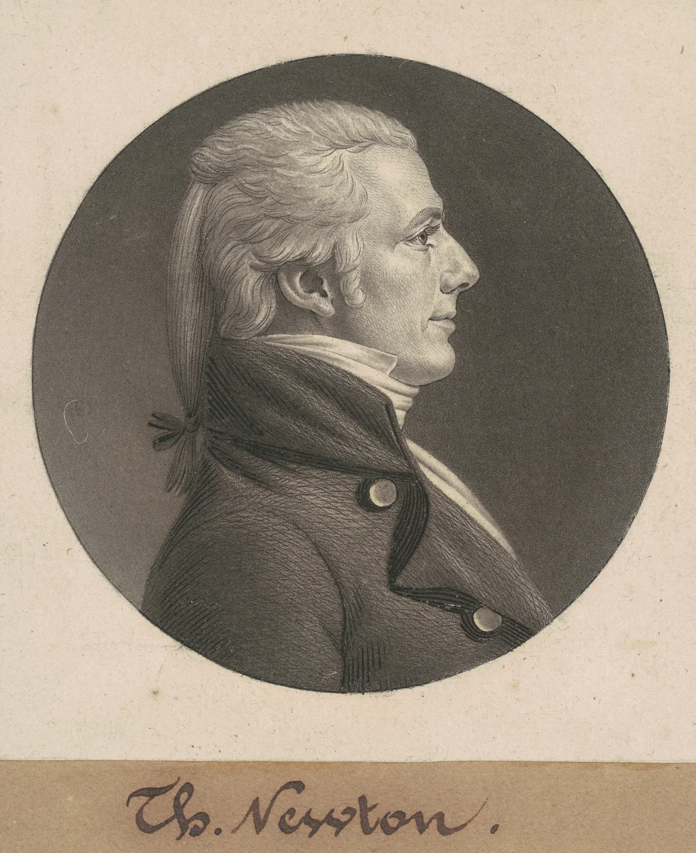 Thomas Newton, Jr. by Charles B. J. Févret de Saint-Mémin, print, 1806
