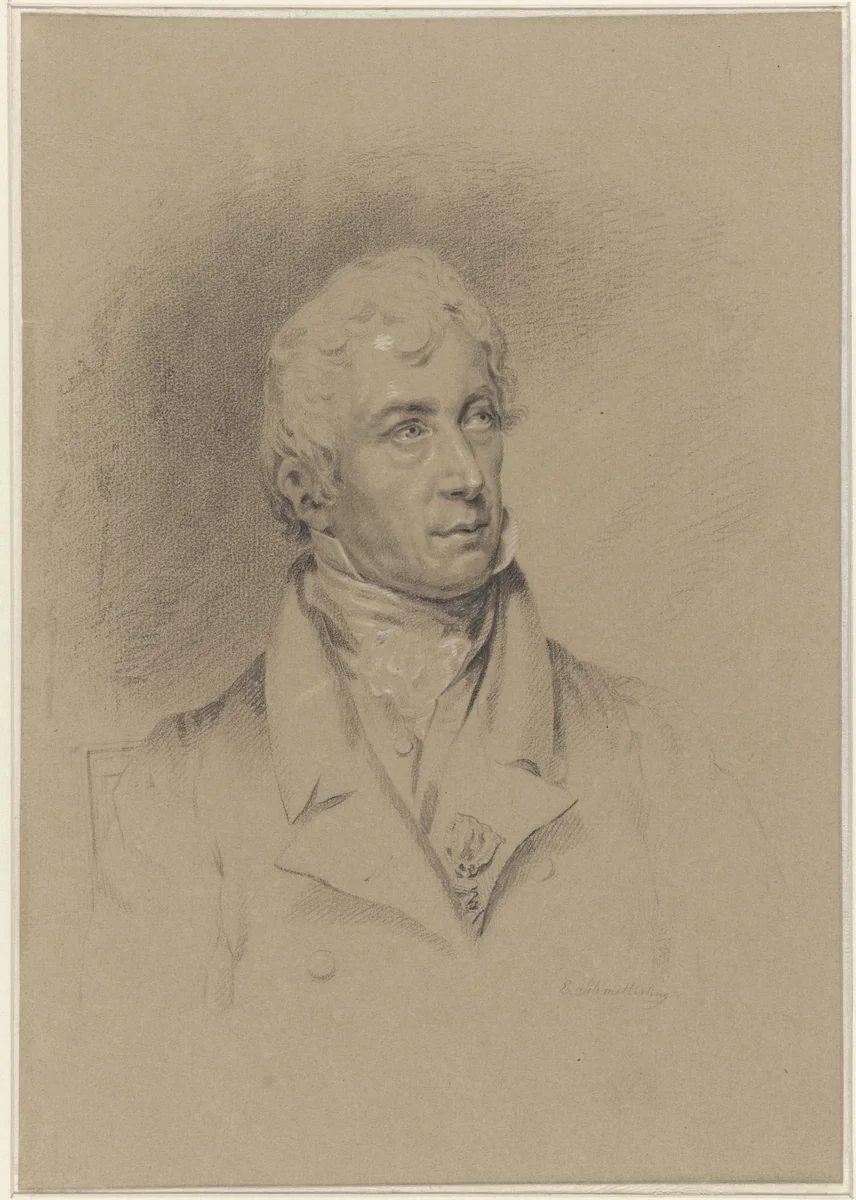 Portret van Cornelis Apostool by Elisabeth Barbara Schmetterling, drawing, 1814-1882