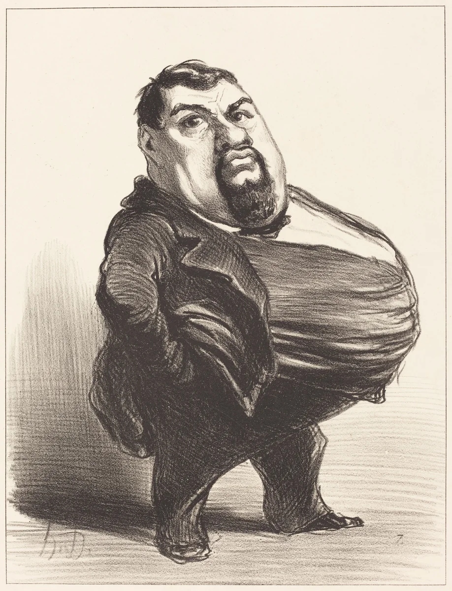 Antony Thouret by Honoré Daumier, print, 1849