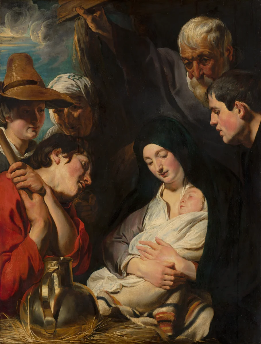 The Adoration of the Shepherds by Jacob Jordaens, painting, 1617