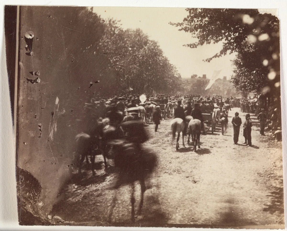 [Grand Army Review, Pennsylvania Avenue, Washington] by Alexander Gardner, photograph, 1865