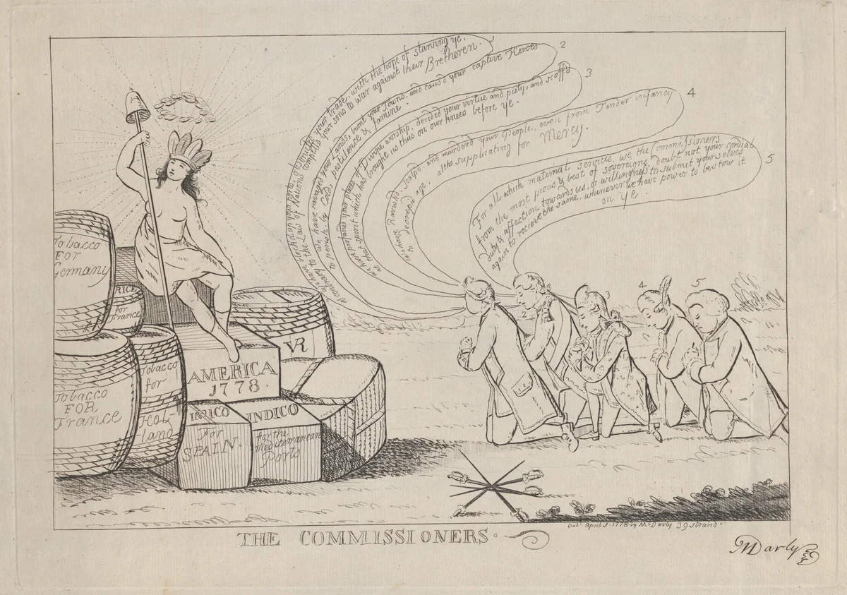 The Commissioners by Matthias Darly, print, 1778