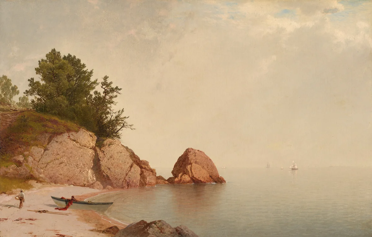 Beach at Beverly by John Frederick Kensett, painting, 1869-1872