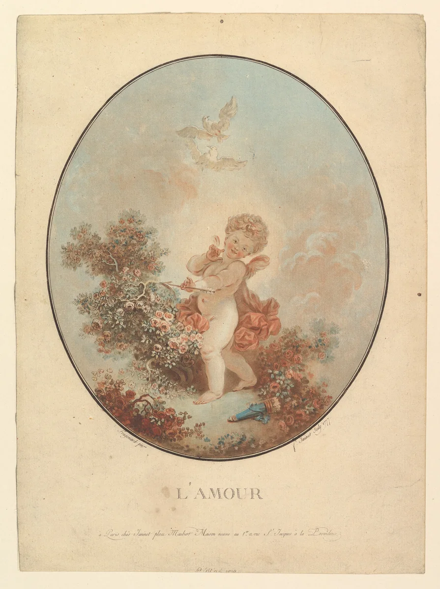 L'Amour by Jean François Janinet, print, 1772-1782